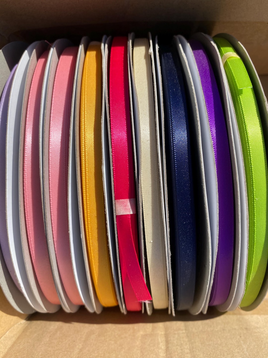 Double Faced Satin Ribbon, 1/4 Inch, 100 Yard per Roll Craft Sewing DIY ...