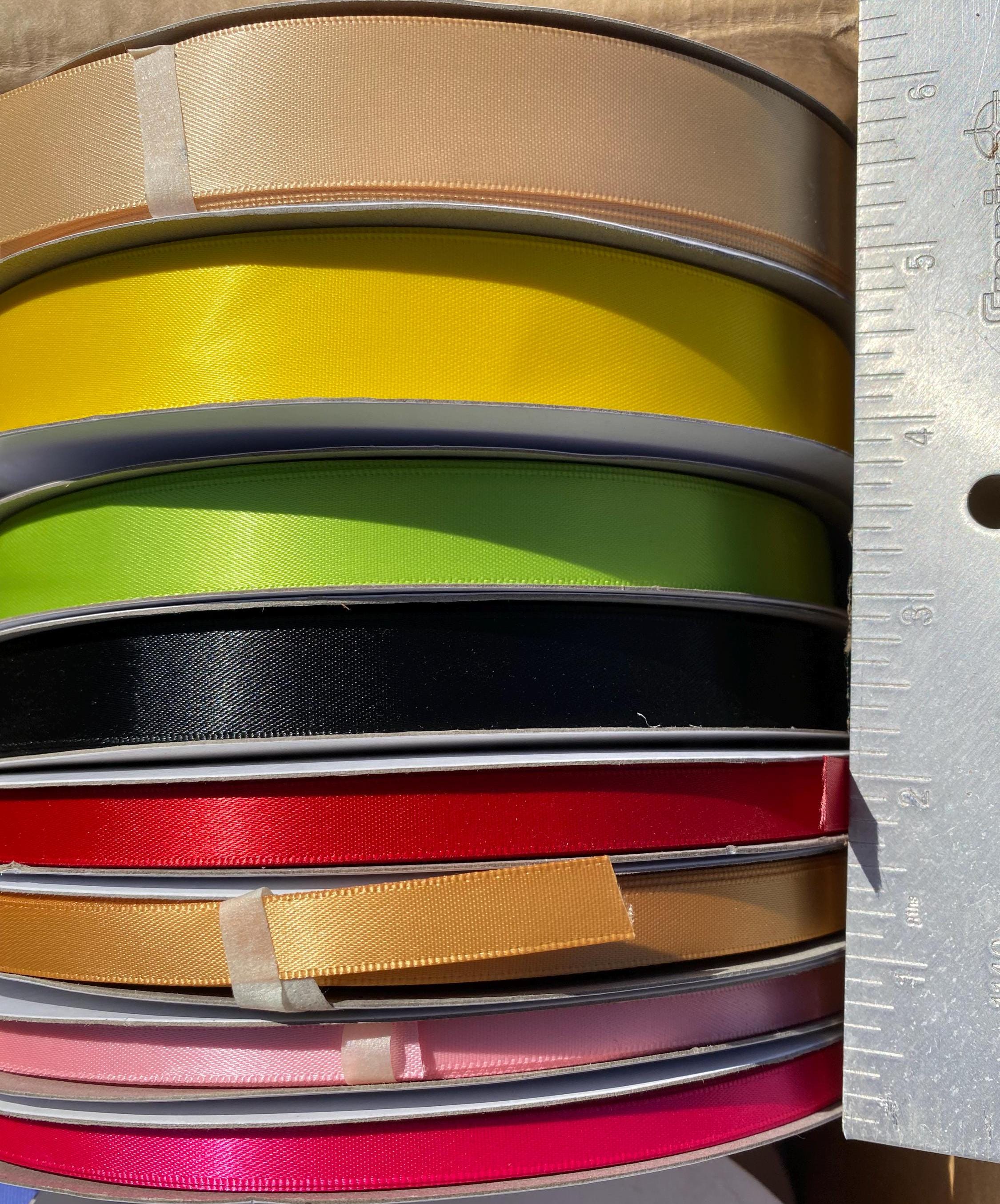 Double Faced Satin Ribbon, 1/4 Inch, 100 Yard per Roll Craft Sewing DIY ...