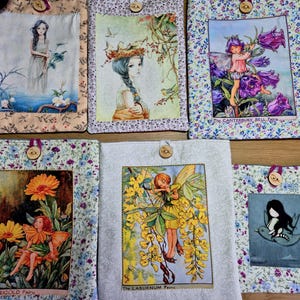 Fundas para libros Gorjuss y hadas de Santoro London, funda para tableta con bolsillo y botón de madera