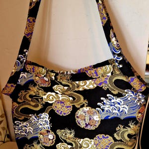 Japanese, oriental, flowers, butterflies & cherry blossom. Gorgeous fabric tote bags fully lined, inside pocket, hidden magnetic closure
