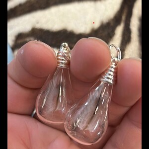 Pendentif plume de pingouin de Magellan dans un flacon en verre / Pendentif plume véritable / Bijoux en os véritables / Curiosités / Cadeaux pour elle / Unisexe image 10