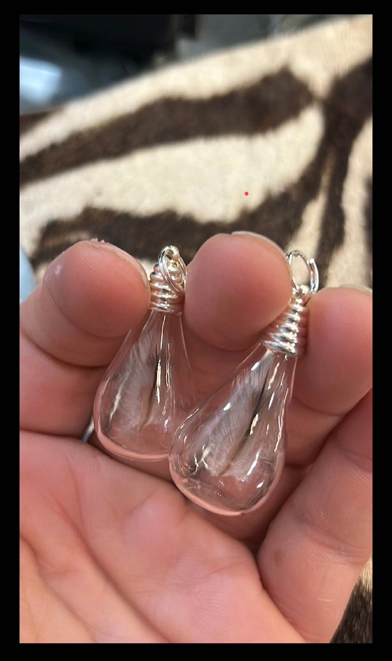 Pendentif plume de pingouin de Magellan dans un flacon en verre / Pendentif plume véritable / Bijoux en os véritables / Curiosités / Cadeaux pour elle / Unisexe image 10