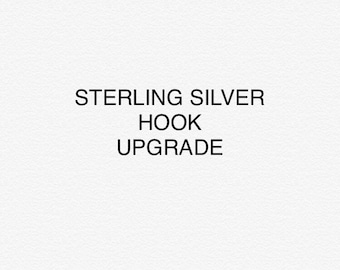 Sterling silver earring hooks upgrade