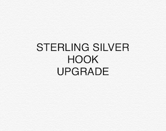 Sterling silver earring hooks upgrade