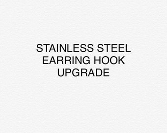 Stainless steel earring hooks upgrade