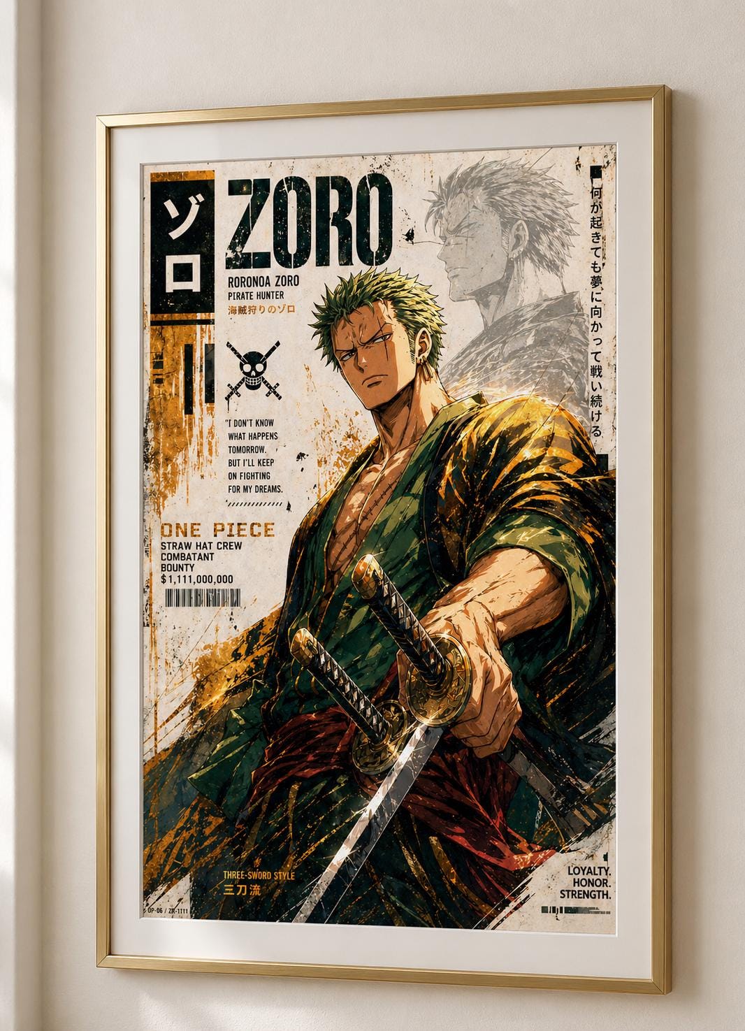 Zoro poster - Etsy 日本