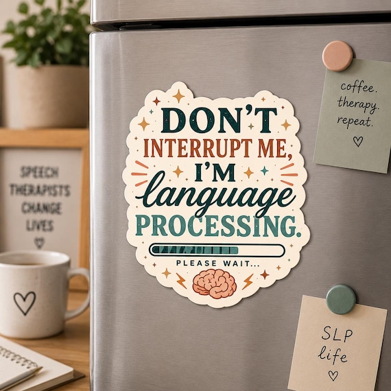 SLP Magnets | Funny Speech Therapy Humor Gift