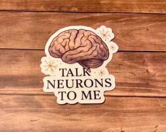 Neuron Brain Sticker  - Matte Waterproof Anatomy Decal
