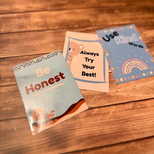Toddler House Rules Magnet Set: Boho Visual Cues for Kids | Parenting Tools