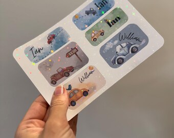 Gepersonaliseerde waterdichte naamlabels: stickers voor school en kinderopvang