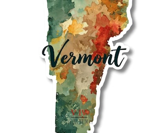 Vermont State Sticker - Waterproof