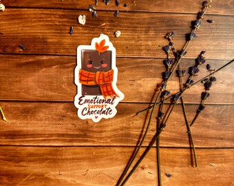 Emotional Support Chocolate Sticker