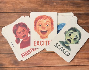 Kids Emotion & Calming Techniques Card Deck | 67 Handmade SEL Cards