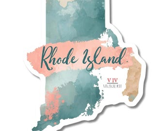 Sticker Rhode Island State - waterdicht
