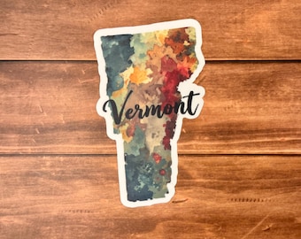 Vermont State Sticker - Waterproof
