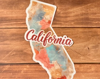California State Sticker - Waterproof Vinyl CA decal