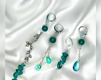 Water Fairy Hair & Braid Clip Charms - Hair Accessories, Boho Hippie Festival Jewelry, Fairycore, Loc Charms, Whimsical Fairy hair