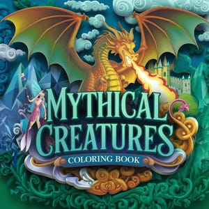 75 Fantasy Animals Coloring Book for All Ages