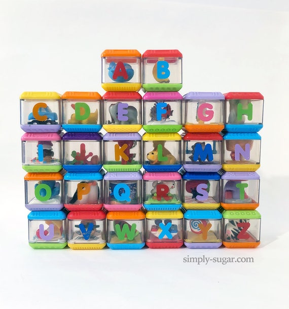 vintage alphabet blocks