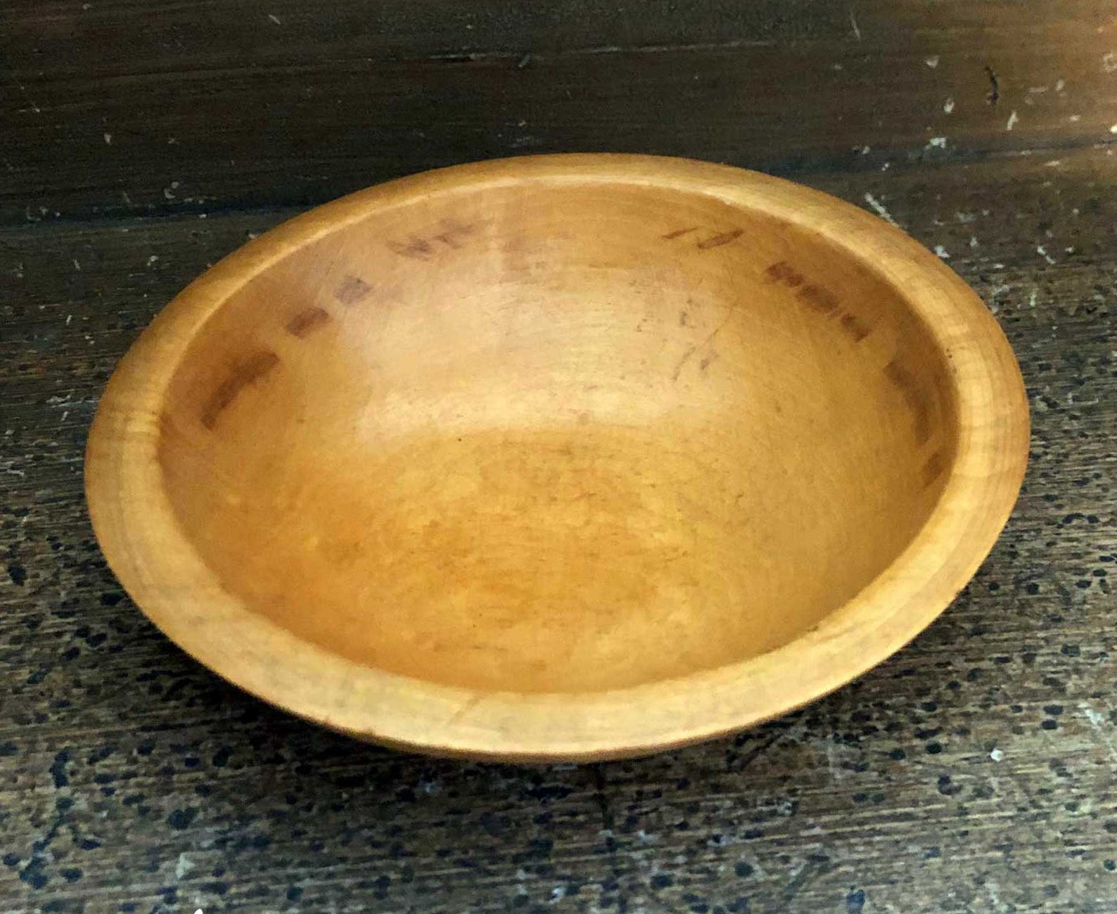 Munising Wood Bowl Primitive Wood Bowl in Gently Loved Etsy