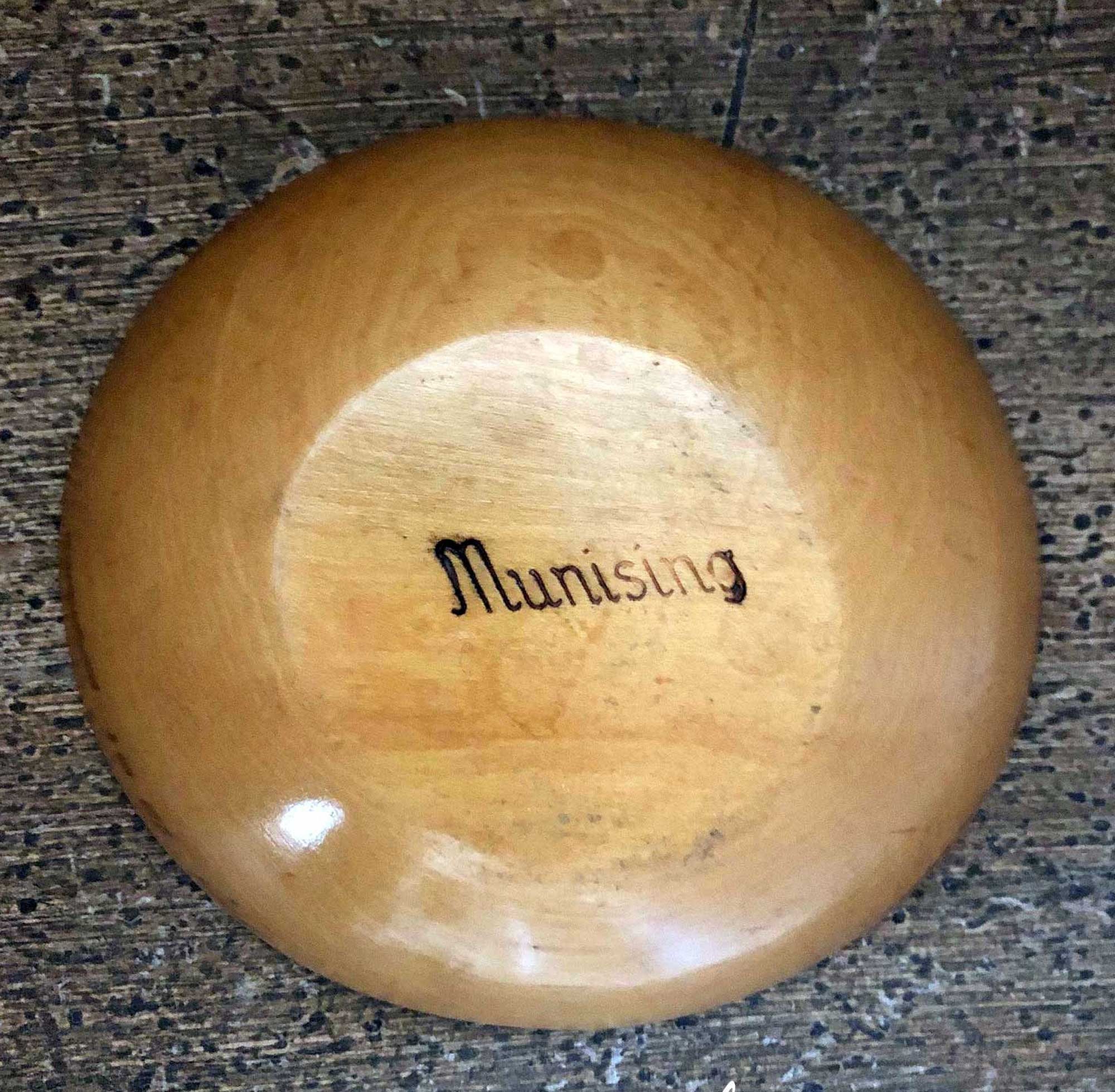 Munising Wood Bowl Primitive Wood Bowl in Gently Loved Etsy