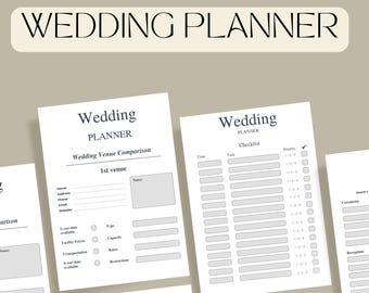 Wedding Planner Spreadsheet Wedding Budget Tracker Wedding Timeline Checklist Guest List Tracker Wedding Itinerary Seating Plan Wedding Gift