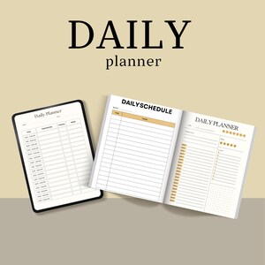 Digital Daily Planner, Portrait Digital Planner, To Do List, Daily Schedule, iPad Planner, Good Notes Planner, Notability, Daily Template