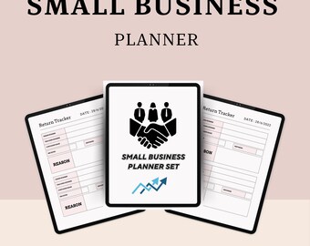 Pacchetto di business plan stampabili e modificabili, piccolo business plan, content planner, social media planner, modello di business plan