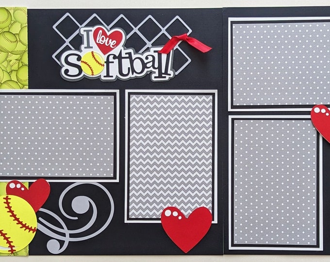 Softball Scrapbook Pages Scrapbook Layout Travel Junior High High