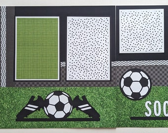 Soccer - Sports - Scrapbook Layout - Youth - High School - Boys - Girls - Premade - Scrapbook Page - Club - Scrapbooking