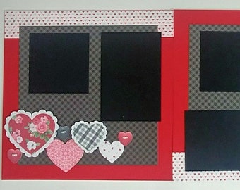 Scrapbook layout for Valentine's Day - Husband - Anniversary - Boyfriend