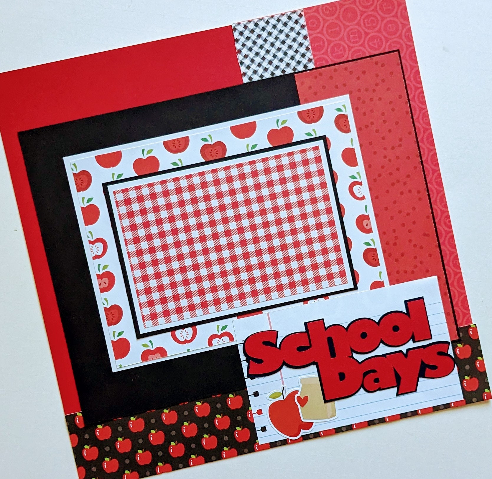 School Days School Back to School First Day of School Scrapbook Layout ...