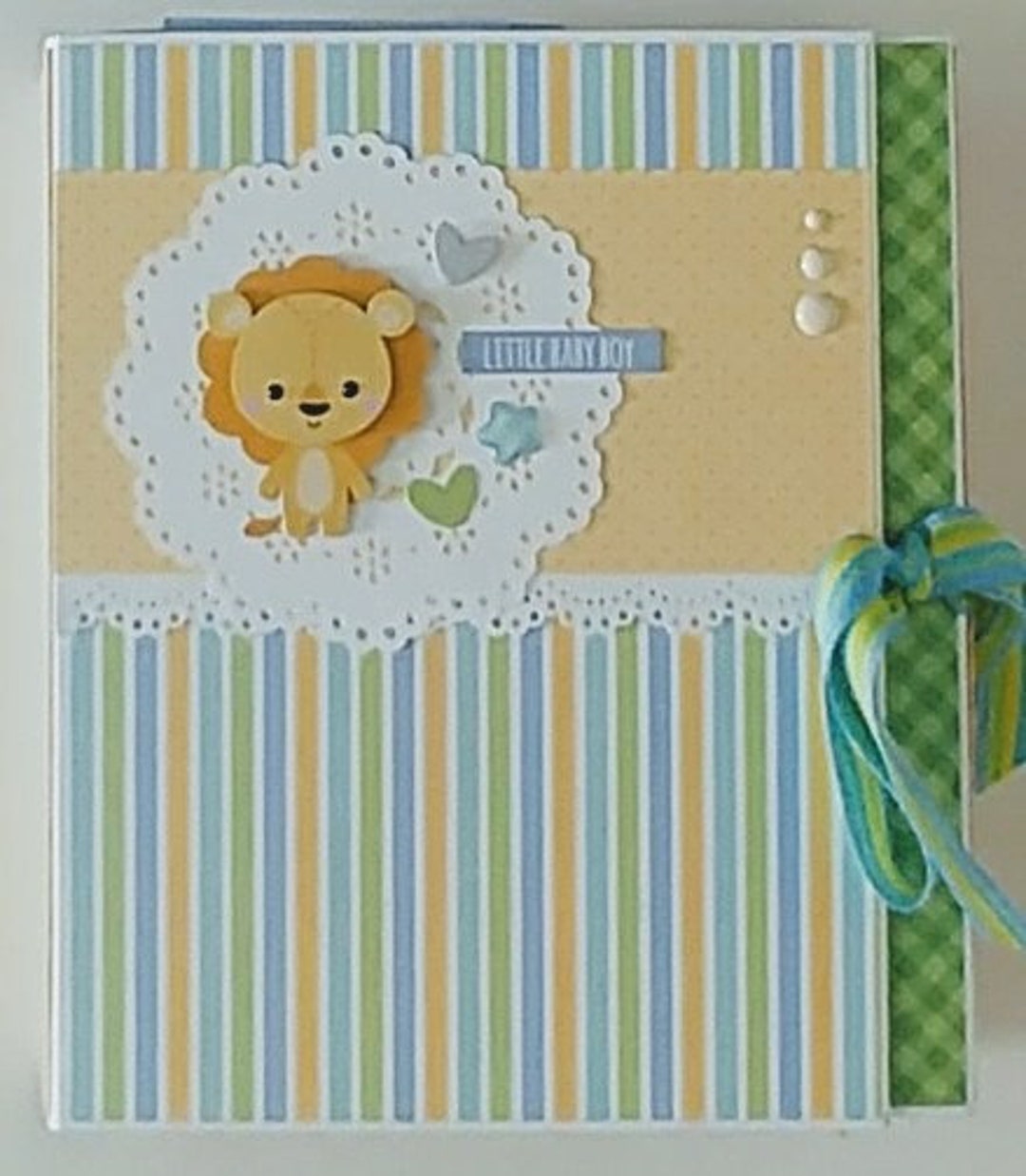 Photo Album for Baby Boy Memory Book Milestones Baby Boy Scrapbook Etsy