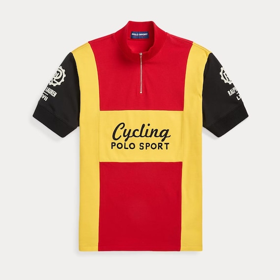 POLO SPORT サイクルジャージ イエロー XL Polo Ralph Lauren - Polo Sport Cycling Team Cyclisme Polo Shirt
