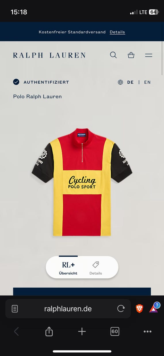 Polo Ralph Lauren - Polo Sport Cycling Team Cyclisme Polo Shirt