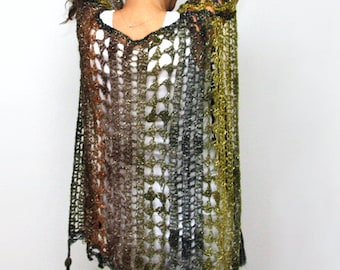 Crochet Lace Poncho Pattern: Easy Summer Top (PDF Pattern)