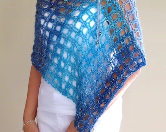 Lightweight Asymmetrical Poncho Crochet Pattern
