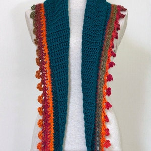 Triangle Scarf CROCHET PATTERN / Baktus Scarf / Fire on Ice Baktus image 5