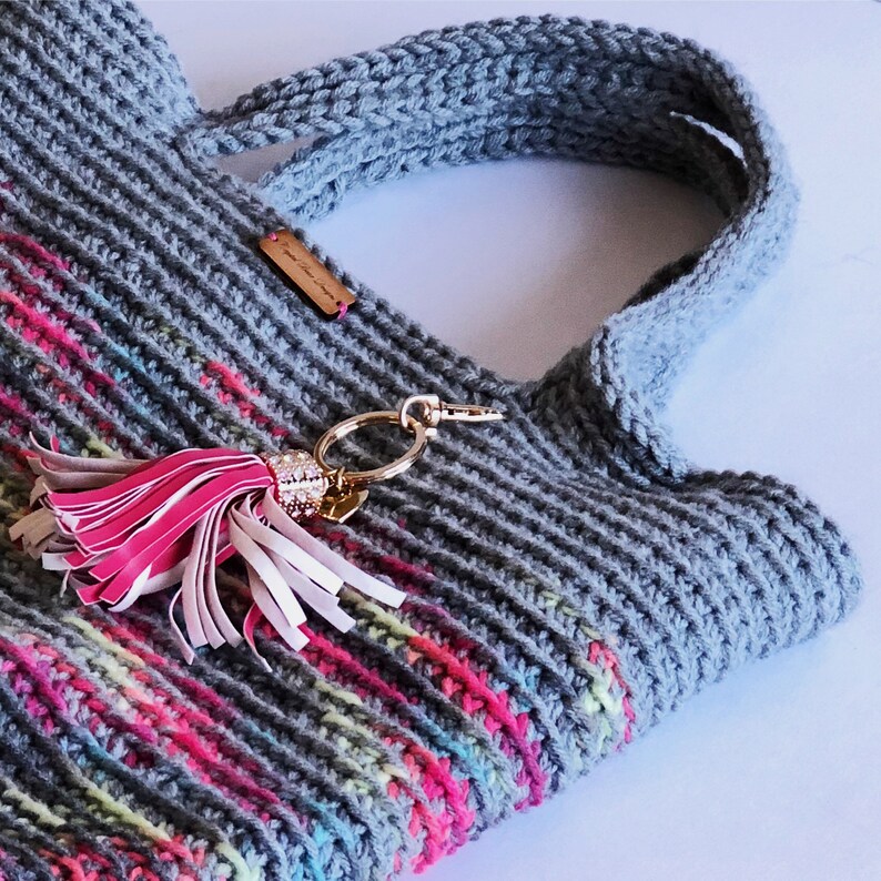 Ribbed Crochet Tote Bag PATTERN / Beginner Friendly - Etsy