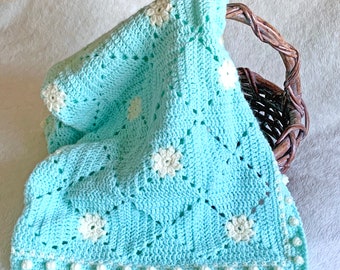 Granny Square Baby Blanket Crochet Pattern: Easy Motif Afghan (PDF Pattern)