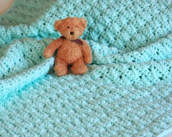 Easy Crochet Baby Blanket Pattern: Auryn Afghan (PDF Pattern)