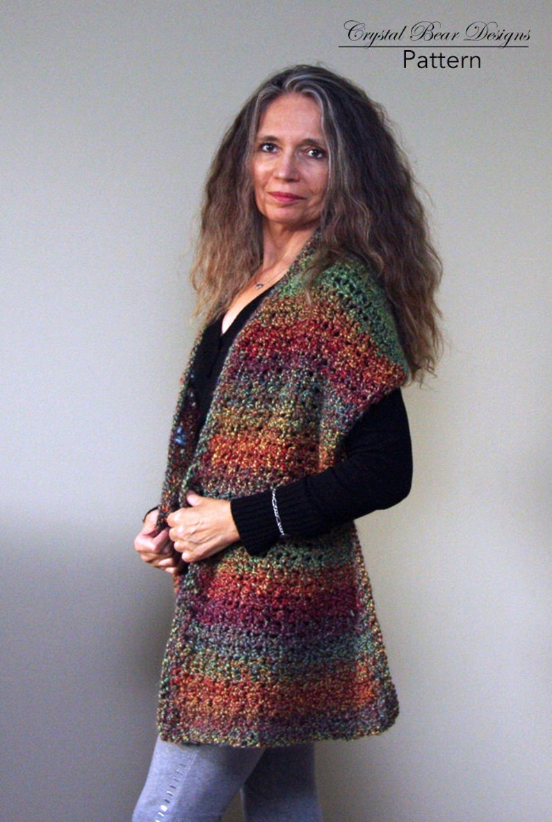 Easy Beginner Crochet Shawl PATTERN / Wrap With Buttons / Etsy Australia