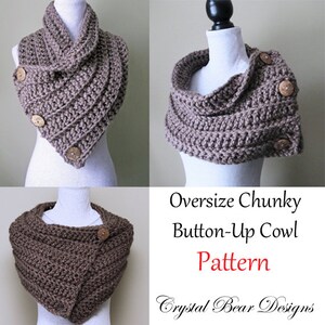 Crochet Cowl PATTERN Set Neck Warmer Scarf for Women Two Pattern Set Discount Bundle Easy Patterns image 2