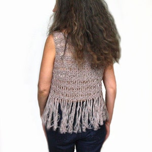 Boho Lace top Crochet PATTERN / Womens Summer Top image 2