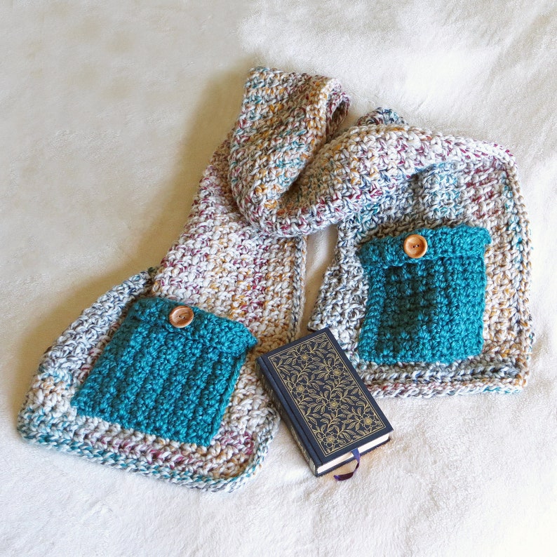 Pocket Shawl Crochet PATTERN Easy Chunky Rectangle Wrap for Women Q Hook Pattern image 6
