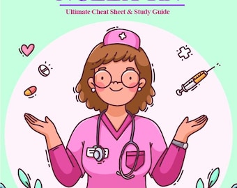 NCLEX-RN Cheat Sheet & Study Guide: Nursing Exam Prep Uworld compatible