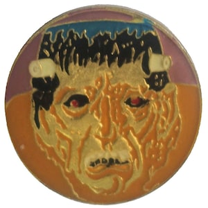 FRANKENSTEIN MONSTER vintage enamel pin lapel badge gift universal horror movie classic pinback
