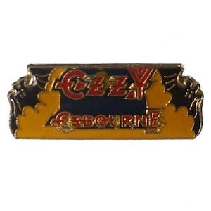 OZZY OSBOURNE メタル ヴィンテージ エナメル ピン ラペルバッジ BLaCK SaBBATH バット ピンバック