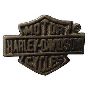 HARLEY DAVIDSON Logo piccolo vintage spilla bavero distintivo in metallo per motocicletta Merce ufficiale spilla