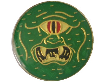 CYCLOPS vintage enamel pin lapel badge  universal Monster horror movie mythology pinback